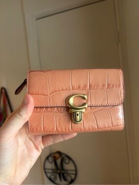 Coach studio medium Croc-Embossed Wallet